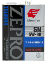 как выглядит масло моторное idemitsu zepro touring 5w30 4л  на фото