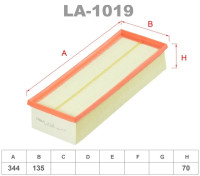 как выглядит lynxauto фильтр воздушный la1019 на фото
