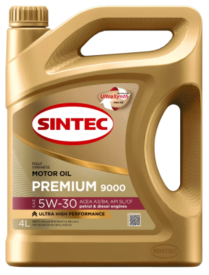 Sintec Premium 9000 5W-30 A3-B4 SL-CF 4л